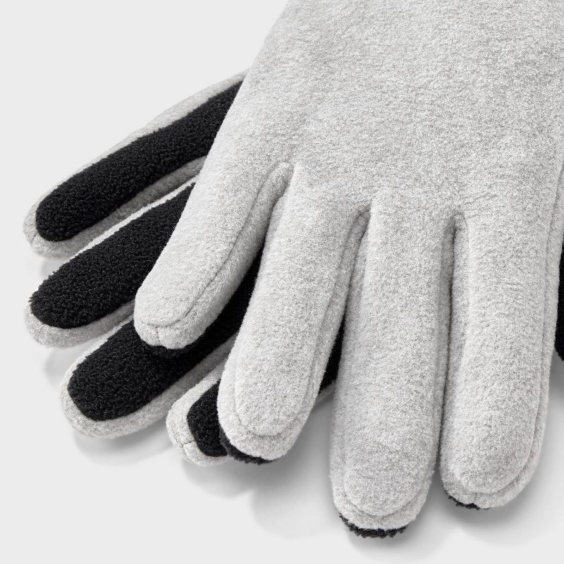 slide 2 of 3, Fleece Gloves - All In Motion™ Heathered Gray L/XL One Size Fits Most, 1 ct