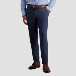Haggar H26 Men's Stretch Slim Fit Pants - Blue 34x32