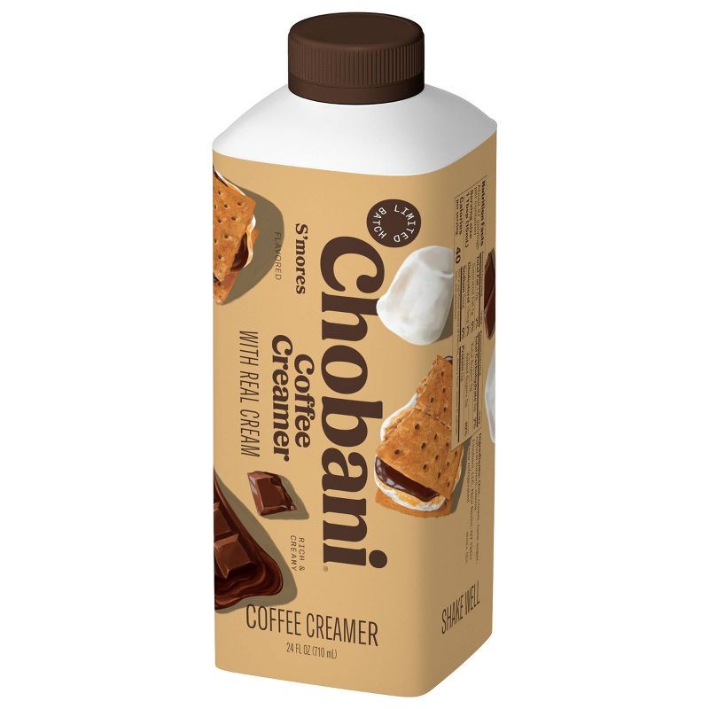 slide 3 of 9, Chobani S'mores Coffee Creamer - 24 fl oz, 24 fl oz