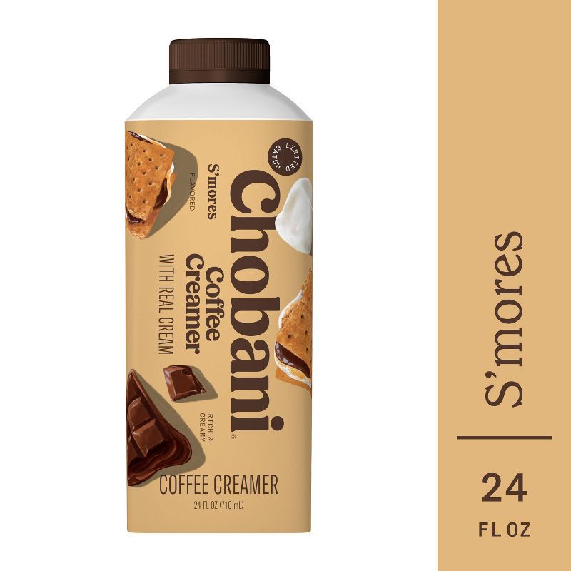 slide 7 of 9, Chobani S'mores Coffee Creamer - 24 fl oz, 24 fl oz