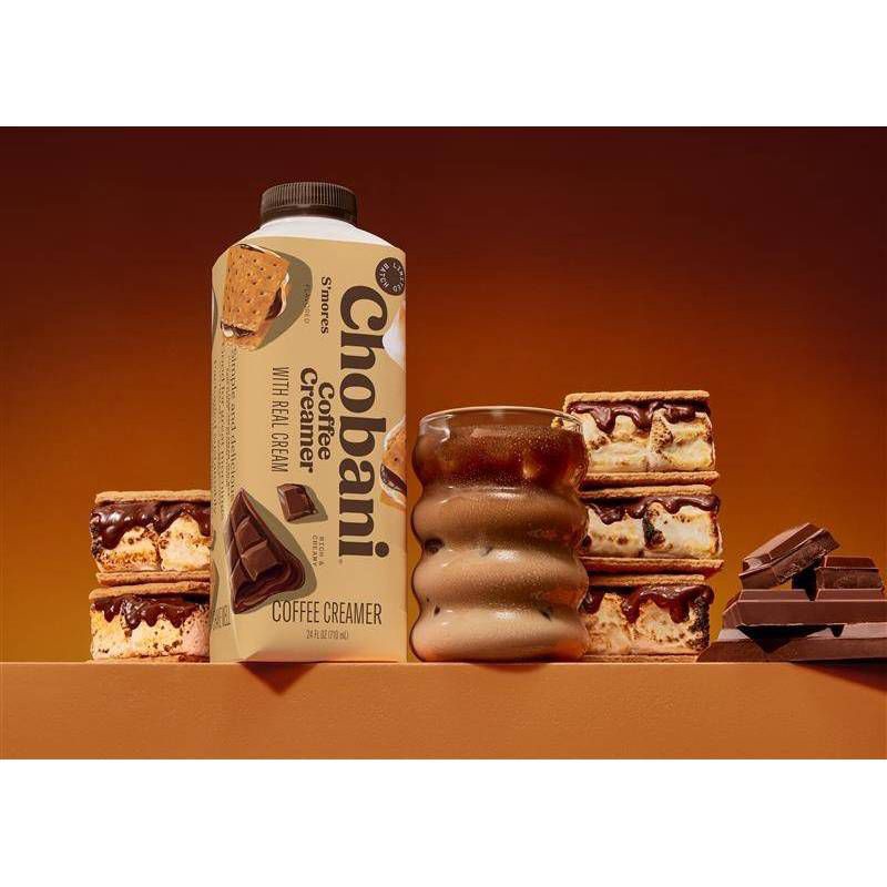 slide 9 of 9, Chobani S'mores Coffee Creamer - 24 fl oz, 24 fl oz