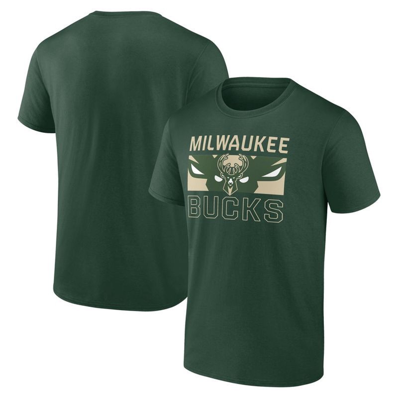 slide 3 of 3, NBA Milwaukee Bucks Men's Short Sleeve T-Shirt - XXL, 1 ct