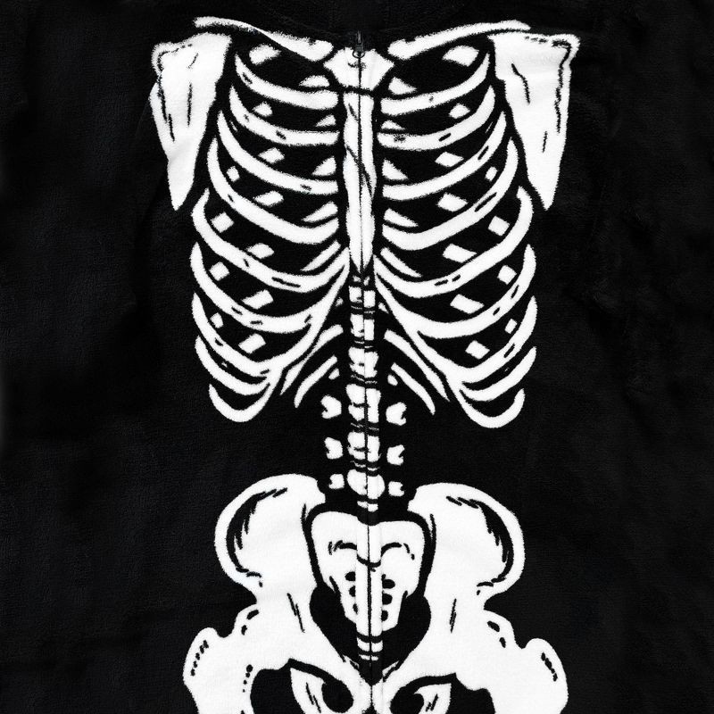 slide 3 of 5, Mad Engine Men's Skeleton Union Suit - Black S, 1 ct