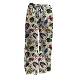Men's Marvel Comic Pajama Pants - Blue/Cream L
