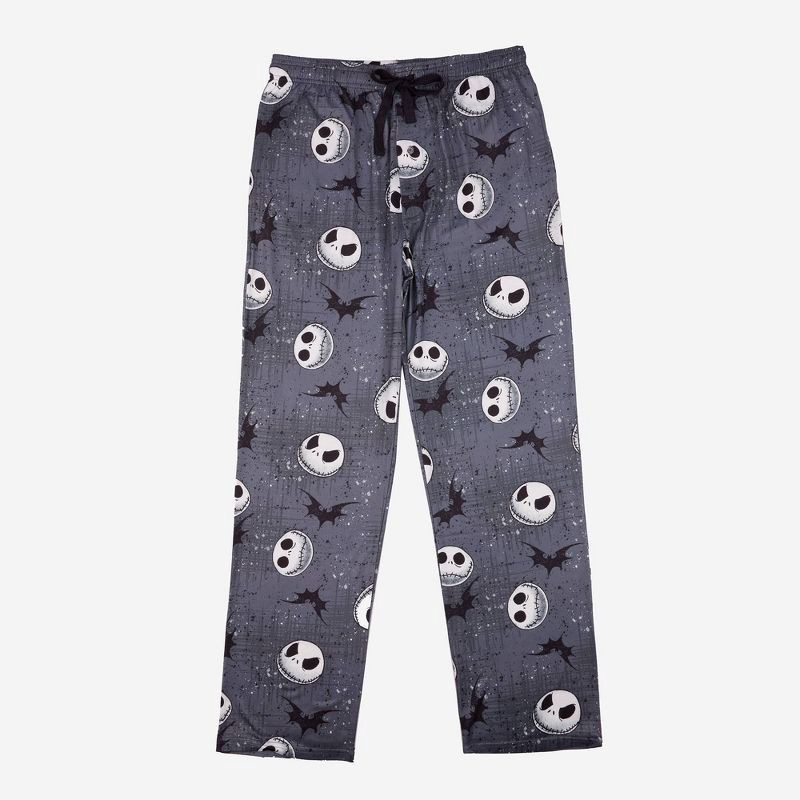 slide 1 of 3, The Nightmare Before Christmas Men's Nightmare Before Christmas Pajama Pants - Gray S, 1 ct