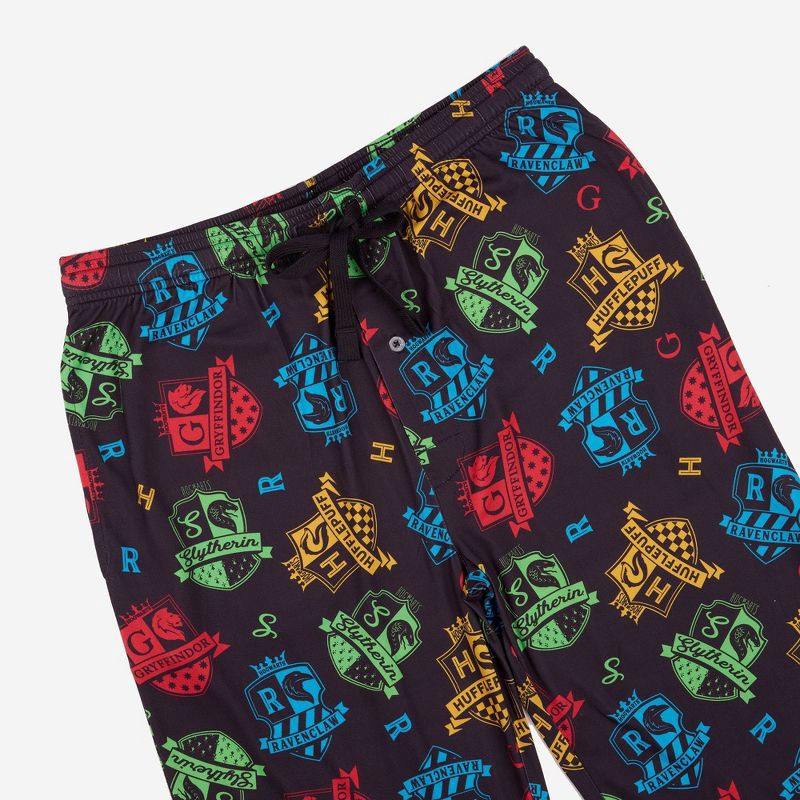 slide 3 of 3, Men's Harry Potter Pajama Pants - Black L, 1 ct