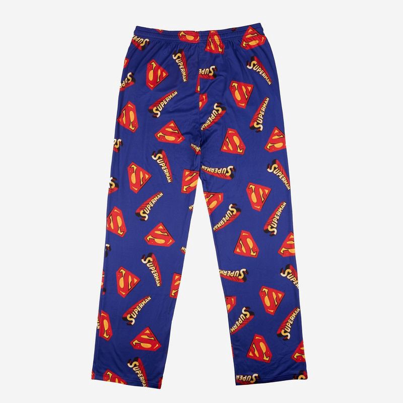 slide 1 of 3, Men's Superman Pajama Pants - Blue S, 1 ct