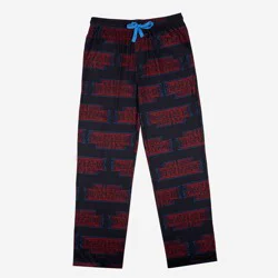 Men's Stranger Things Pajama Pants - Black XL