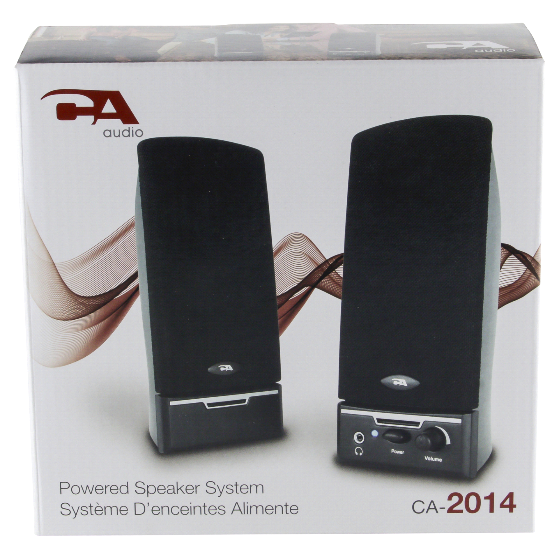 slide 1 of 5, Cyber AcousticsPowered Speaker System, 1 ct