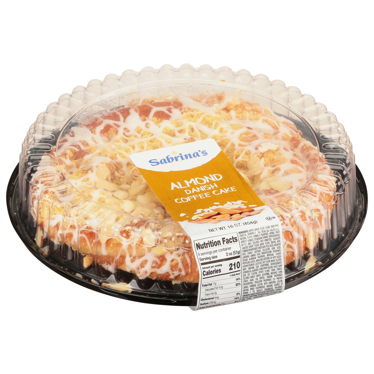 slide 3 of 9, Sabrina's Sabrinas Almond Danish Coffee Cake, 16 oz