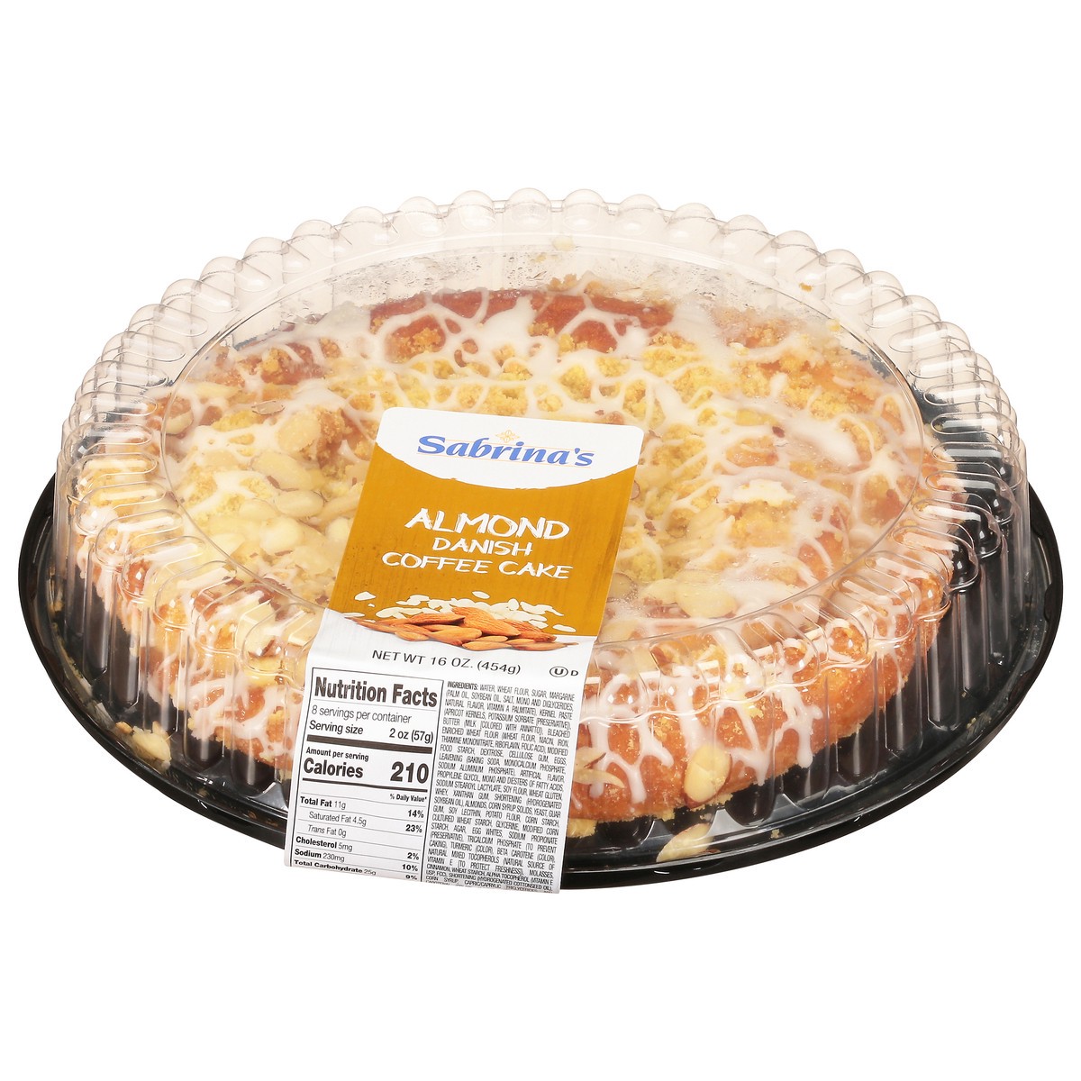 slide 6 of 9, Sabrina's Sabrinas Almond Danish Coffee Cake, 16 oz