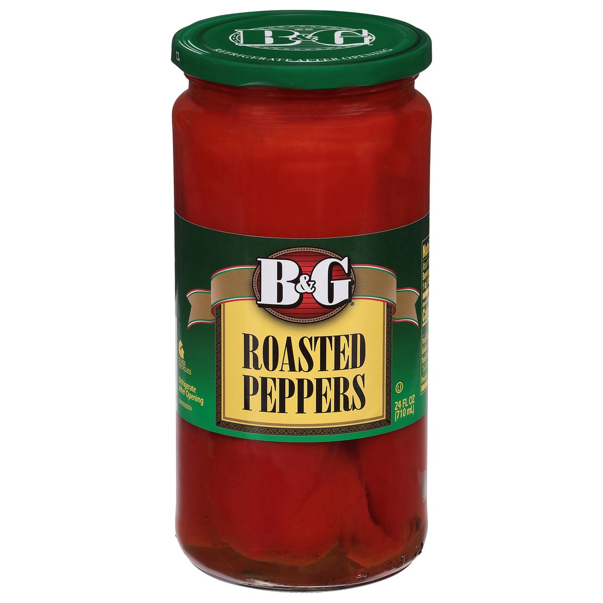 slide 12 of 13, B&G Roasted Peppers 24 fl oz, 24 fl oz
