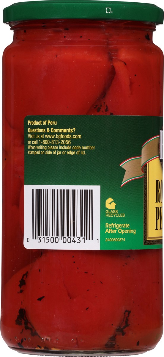 slide 8 of 13, B&G Roasted Peppers 24 fl oz, 24 fl oz