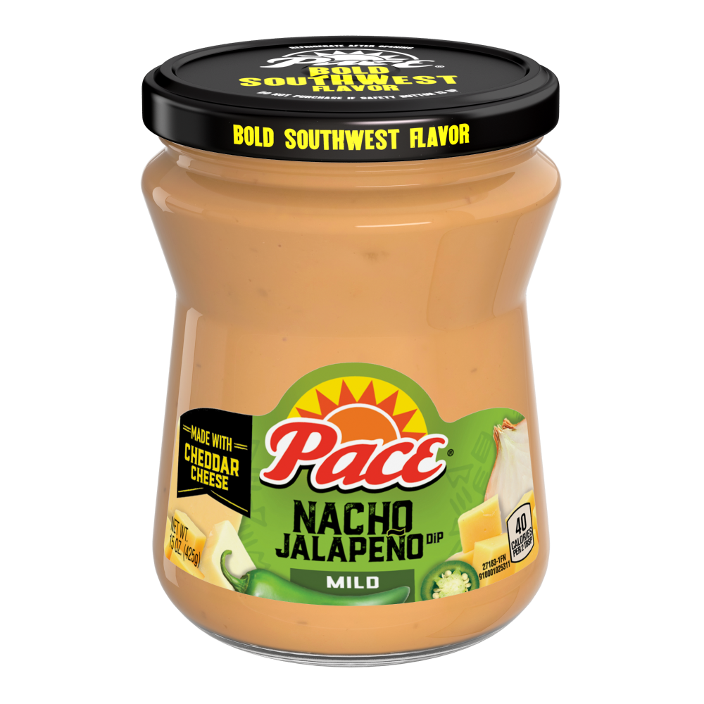 slide 1 of 1, Pace Nacho Jalapeno Queso Cheese Dip, 15 oz