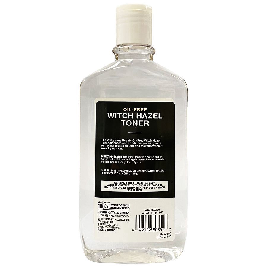 slide 3 of 4, Walgreens Oil-Free Witch Hazel Toner, 16 fl oz