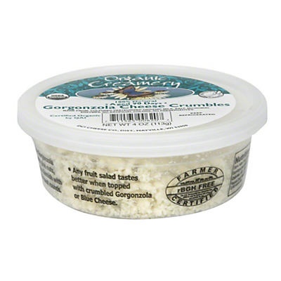 slide 1 of 1, Organic Creamery Gorgonzola Cheese Crumbles, 4 oz