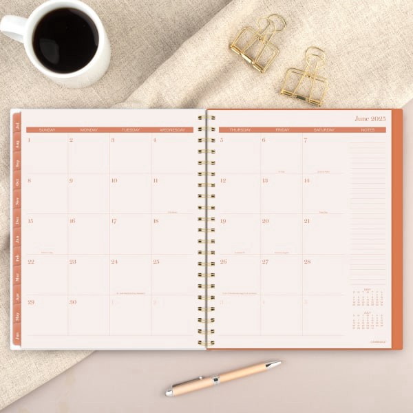 slide 10 of 10, 2024-2025 Cambridge Sunbeams Weekly/Monthly Academic Planner, 8-1/2"" X 11"", Orange, July 2024 To June 2025, 1716-905A, 1 ct