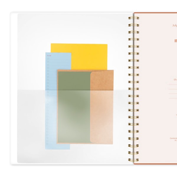 slide 8 of 10, 2024-2025 Cambridge Sunbeams Weekly/Monthly Academic Planner, 8-1/2"" X 11"", Orange, July 2024 To June 2025, 1716-905A, 1 ct