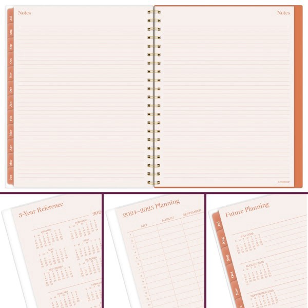 slide 3 of 10, 2024-2025 Cambridge Sunbeams Weekly/Monthly Academic Planner, 8-1/2"" X 11"", Orange, July 2024 To June 2025, 1716-905A, 1 ct