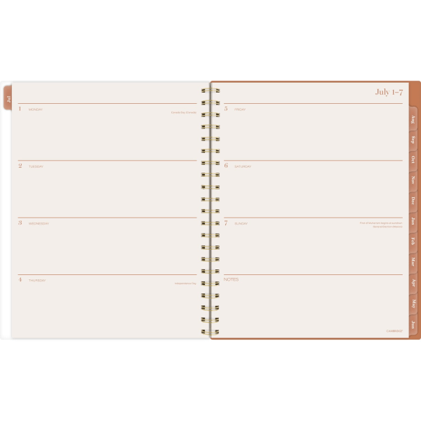 slide 2 of 10, 2024-2025 Cambridge Sunbeams Weekly/Monthly Academic Planner, 8-1/2"" X 11"", Orange, July 2024 To June 2025, 1716-905A, 1 ct