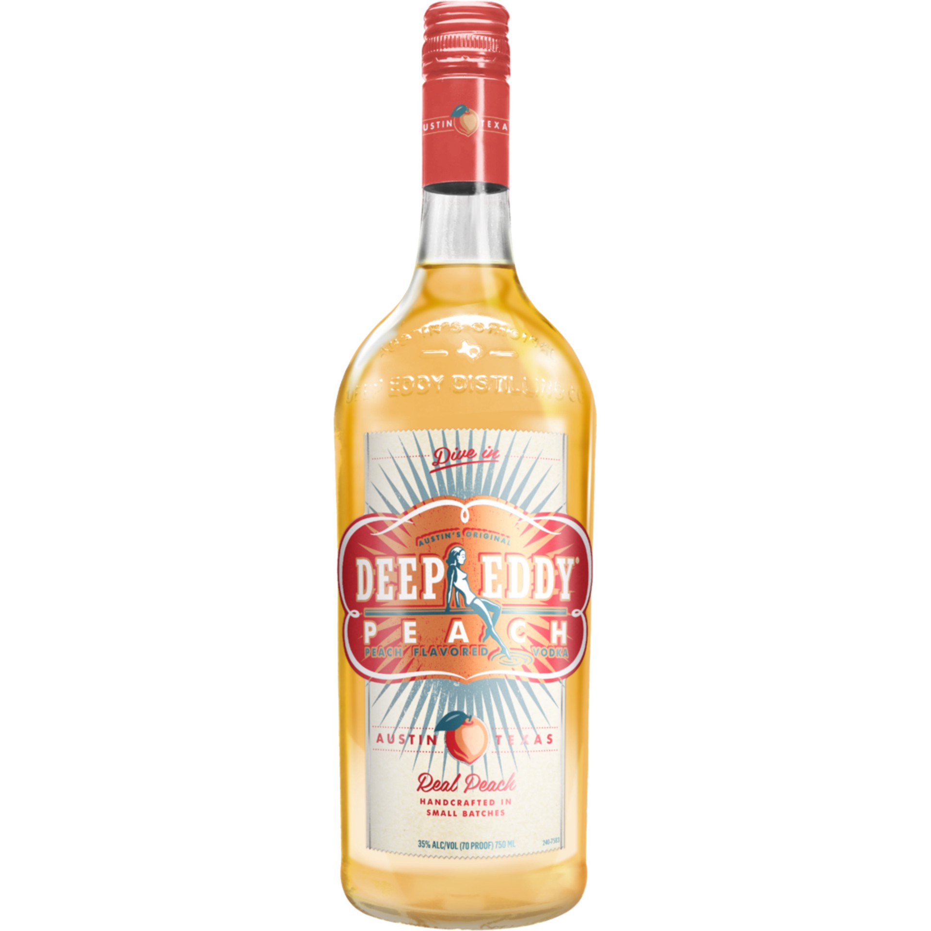 slide 1 of 3, Deep Eddy Peach Vodka, 750 ml