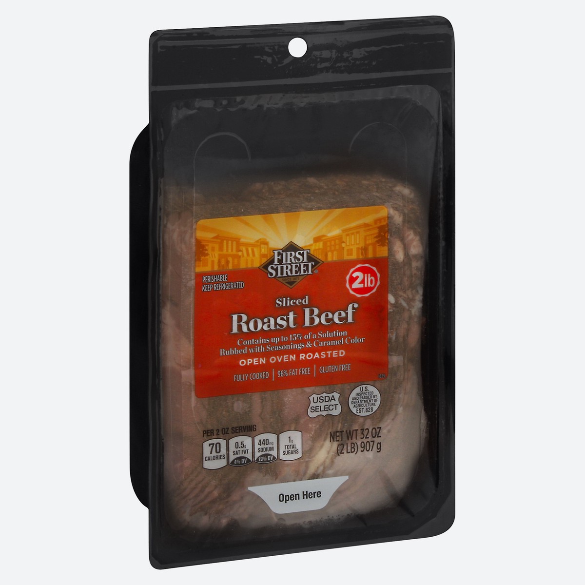 slide 2 of 4, First Street Sliced Roast Beef, 2 lb