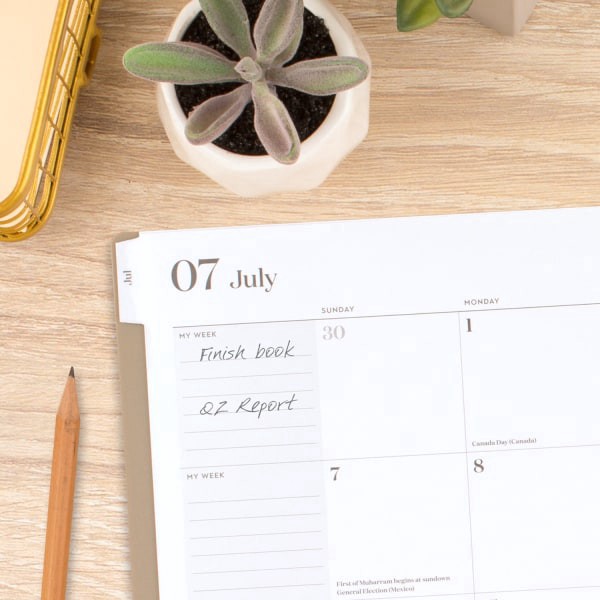 slide 2 of 10, 2024-2025 Cambridge Workstyle Monthly Academic Planner, 8-1/2"" X 11"", Timeless Taupe, July 2024 To June 2025, 1606-900A-45, 1 ct