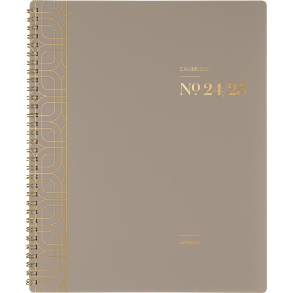 slide 5 of 10, 2024-2025 Cambridge Workstyle Monthly Academic Planner, 8-1/2"" X 11"", Timeless Taupe, July 2024 To June 2025, 1606-900A-45, 1 ct