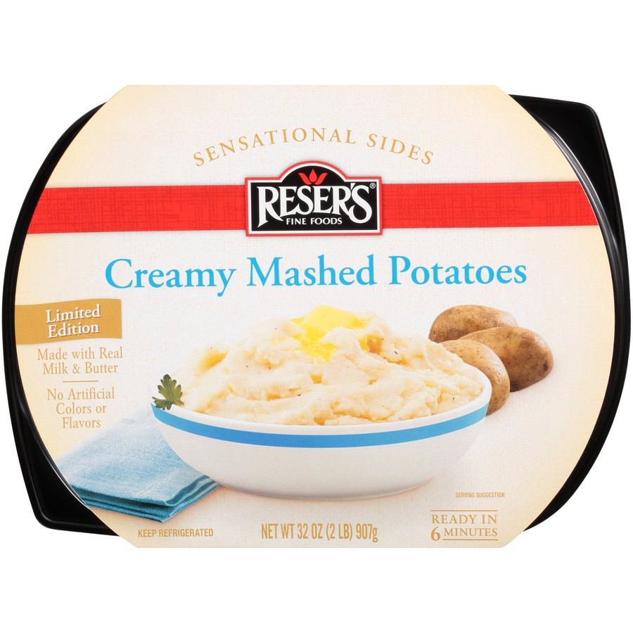 slide 1 of 8, Fresh From Meijer Reser's Crmy Mashed Potatoes, 32 oz