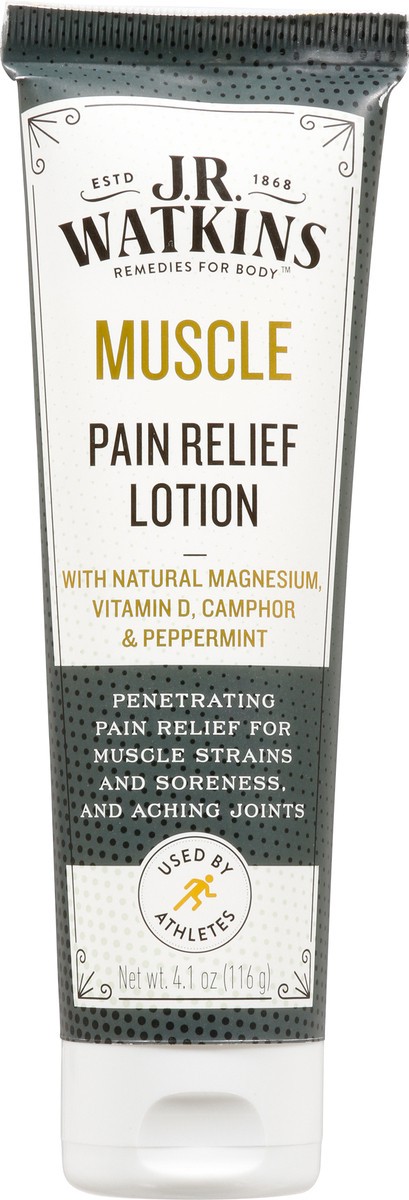 slide 7 of 12, J.R. Watkins Muscle Pain Relief Lotion 4.1 oz, 4.1 oz