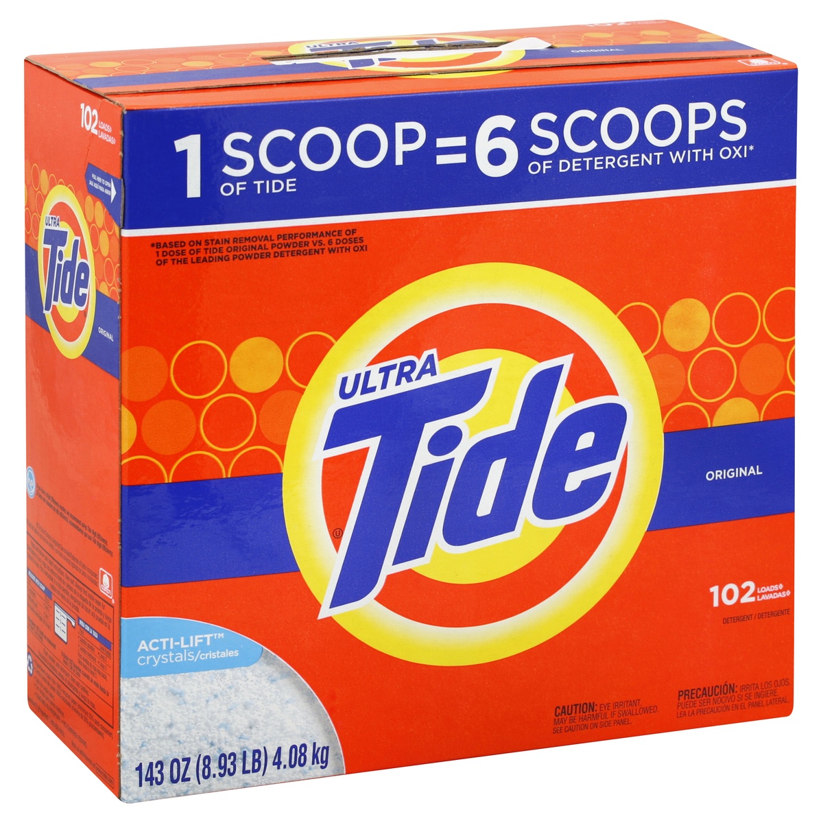 slide 1 of 1, Tide Detergent , 143 oz