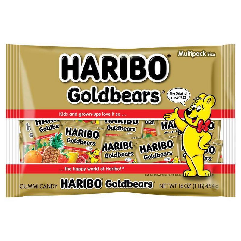 slide 1 of 3, Haribo Goldbear Mini Bags - 16oz, 16 oz