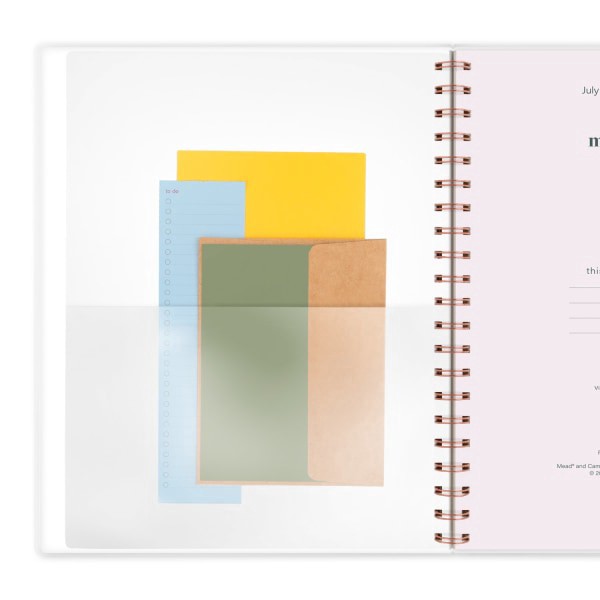 slide 4 of 10, 2024-2025 Cambridge Haven Weekly/Monthly Academic Planner, 8-1/2"" X 11"", Floral, July 2024 To June 2025, 1714-905A, 1 ct