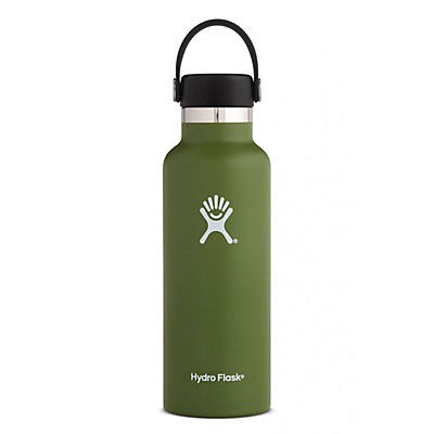 slide 1 of 1, Hydro Flask Tandard Olive, 18 oz