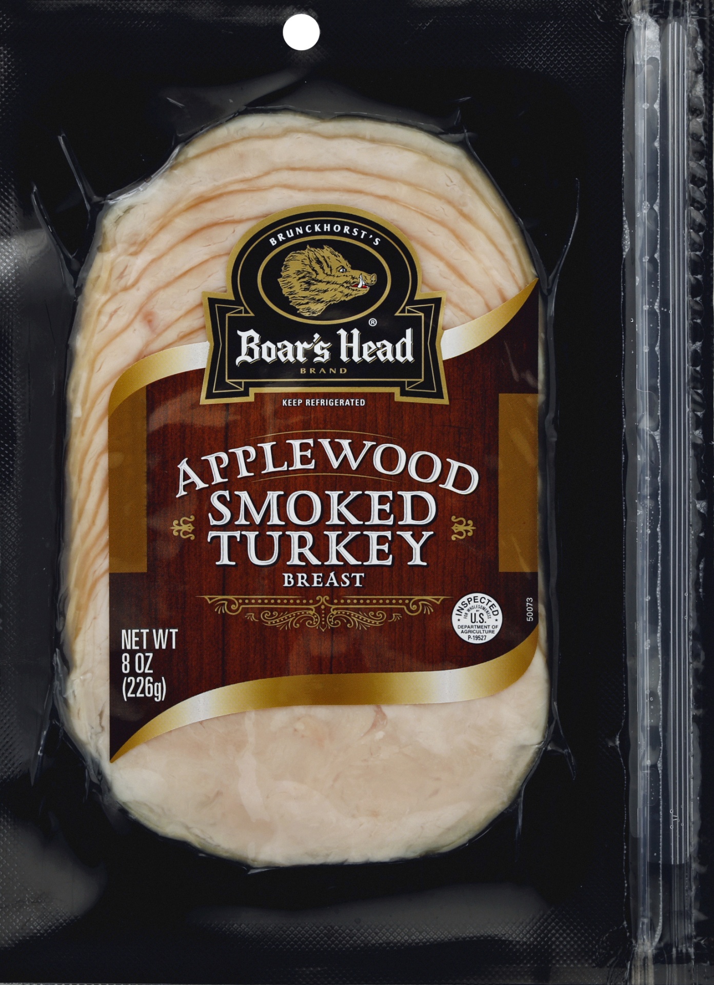 slide 1 of 1, Boar's Head Applewood Turkey, 8 oz