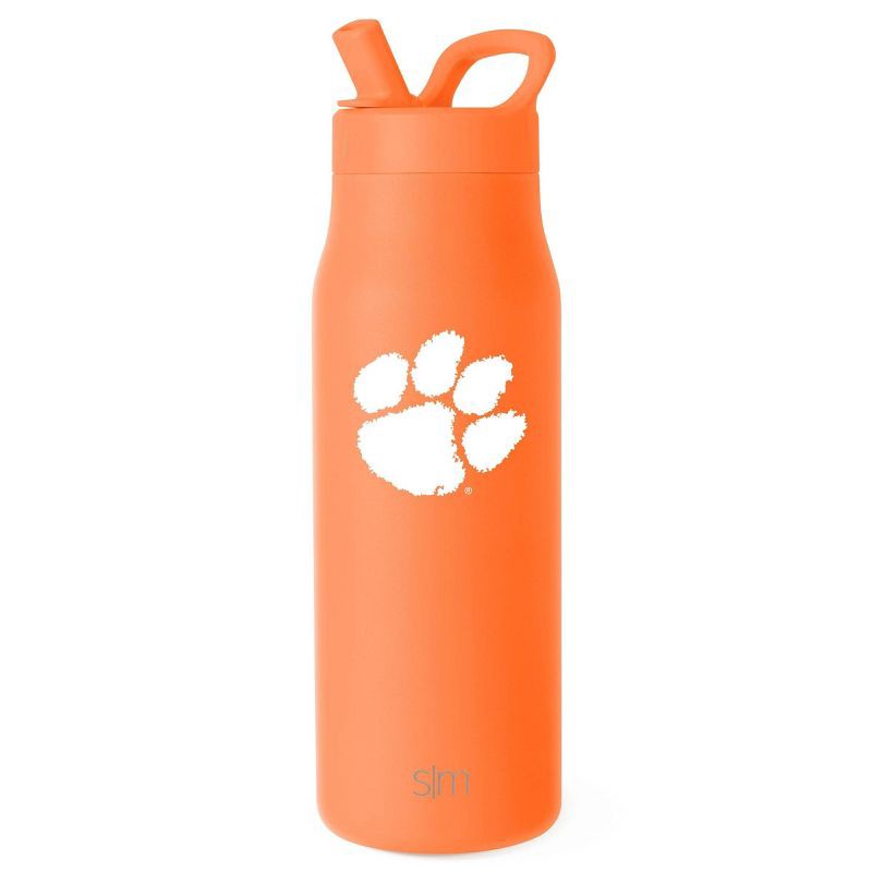 slide 1 of 3, NCAA Clemson Tigers Simple Modern Mesa Stainless Water Bottle - 34oz, 34 oz