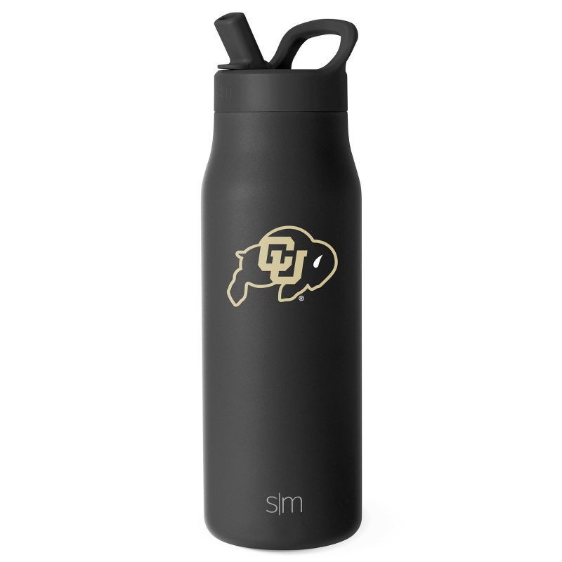 slide 1 of 3, NCAA Colorado Buffaloes Simple Modern Mesa Stainless Water Bottle - 34oz, 34 oz