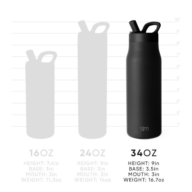 slide 3 of 3, NCAA Memphis Tigers Simple Modern Mesa Stainless Water Bottle - 34oz, 34 oz