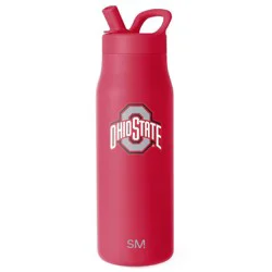 NCAA Ohio State Buckeyes Simple Modern Mesa Stainless Water Bottle - 34oz