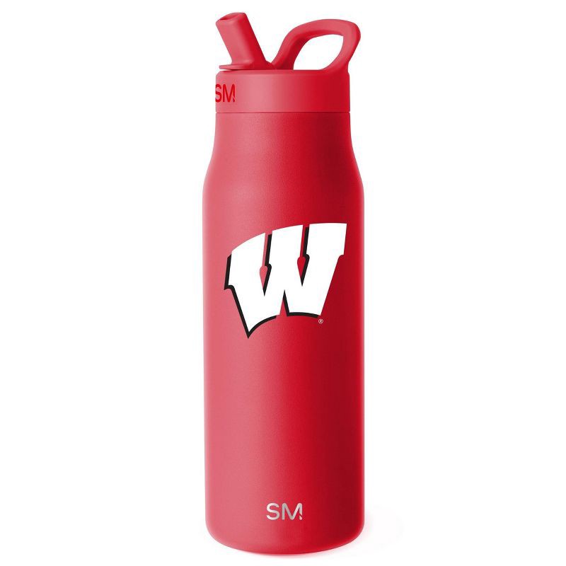 slide 1 of 3, NCAA Wisconsin Badgers Simple Modern Mesa Stainless Water Bottle - 34oz, 34 oz