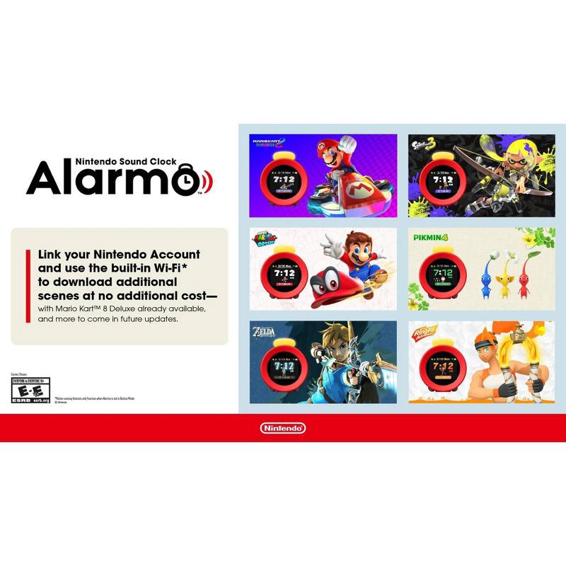 slide 6 of 7, Nintendo Sound Clock Alarmo, 1 ct