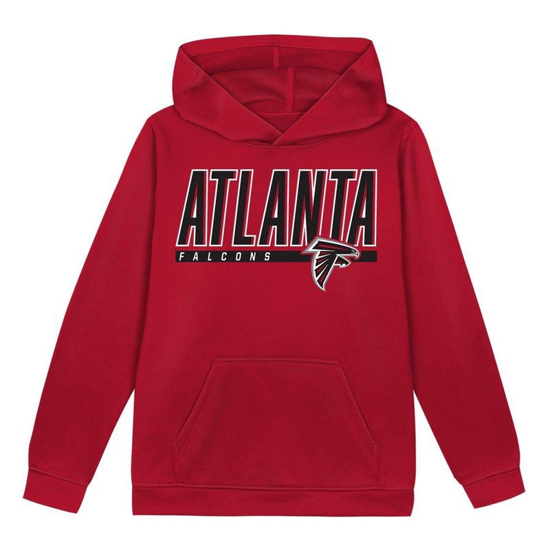slide 2 of 3, NFL Atlanta Falcons Boys' Performance Hooded Sweatshirt - S, 1 ct