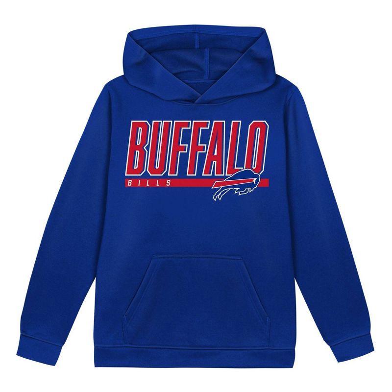 slide 2 of 3, NFL Buffalo Bills Boys' Performance Hooded Sweatshirt - S, 1 ct