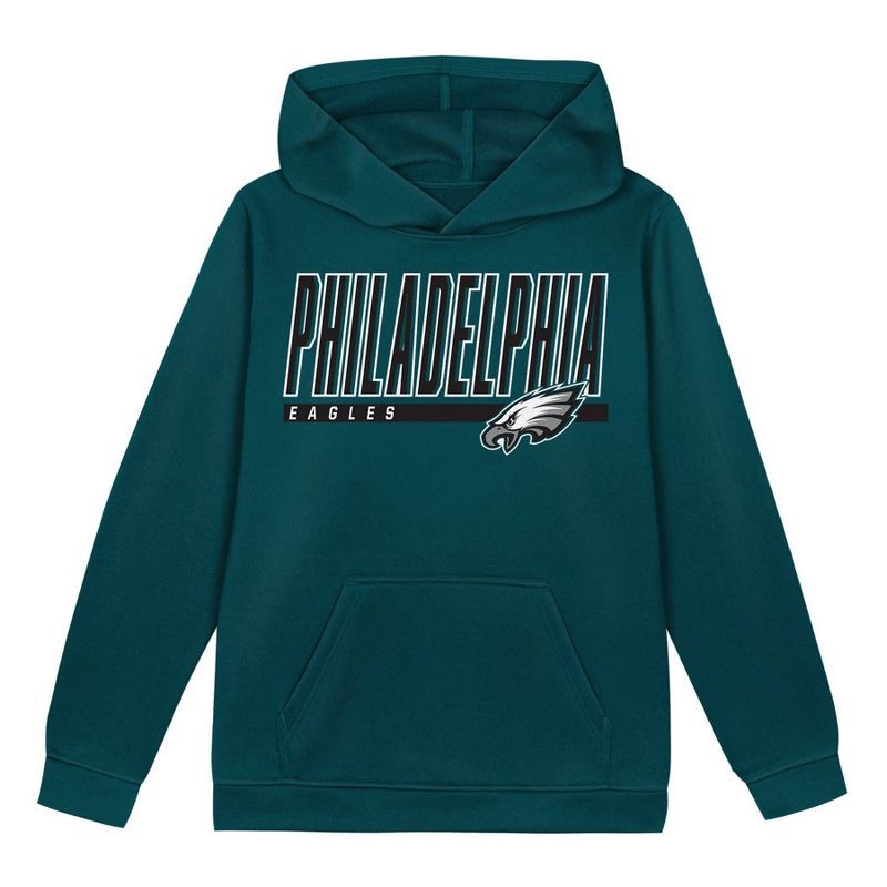 slide 2 of 3, NFL Philadelphia Eagles Boys' Performance Hooded Sweatshirt - XS, 1 ct