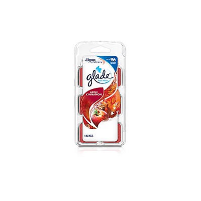 slide 1 of 1, Glade Wax Melts Refill, Apple Cinnamon, 3.1 oz