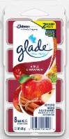 slide 1 of 1, Glade Wax Melts Refill, Apple Cinnamon, 3.1 oz