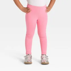 Toddler Girls' Solid Leggings - Cat & Jack™ Medium Pink 3T