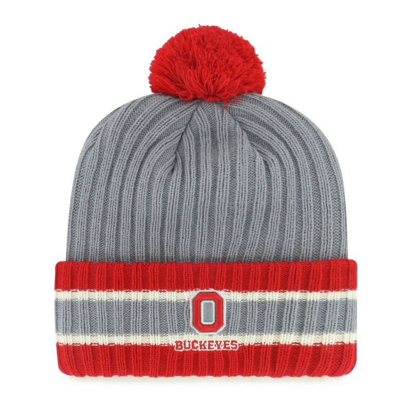 slide 1 of 2, NCAA Ohio State Buckeyes Crevasse Knit Hat, 1 ct