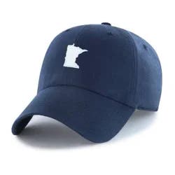 Lifestyle State Outline Minnesota Baseball Hat