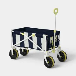 Folding Wagon Striped Blue - Room Essentials™